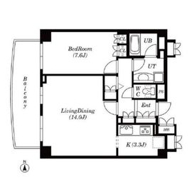サンウッド新宿戸山フラッツ 3階 間取り図