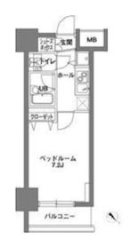 KDX岩本町レジデンス 1202 間取り図