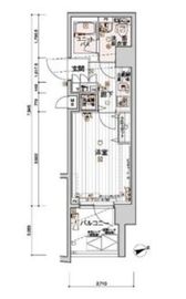 メインステージ白金高輪駅前2 4階 間取り図