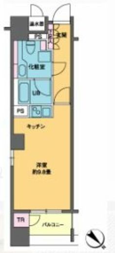 カスタリア銀座3 501 間取り図
