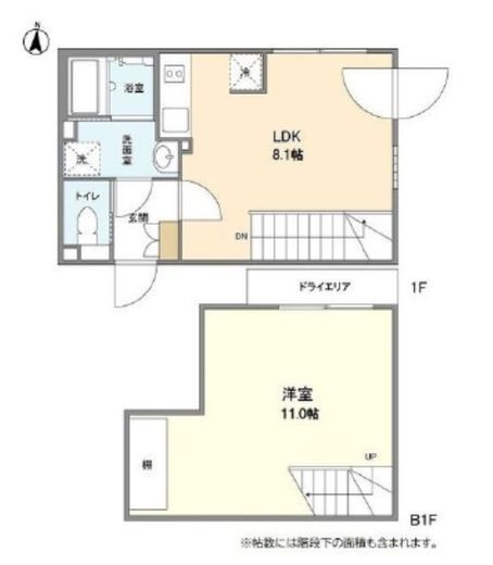 アレーロ三軒茶屋3 101 間取り図