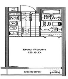 コンフォリア早稲田 318 間取り図