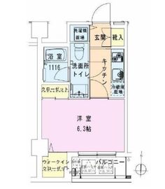 東陽町レジデンス壱番館 6階 間取り図