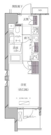 A-standard芝浦 205 間取り図