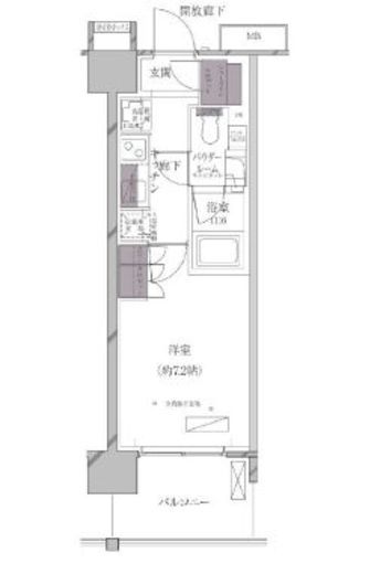 A-standard芝浦 207 間取り図