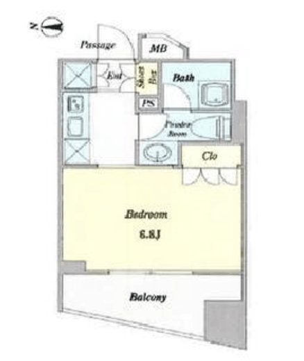 STM高田馬場 504 間取り図