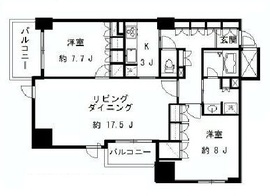 六本木ヒルズレジデンス D棟 7階 間取り図