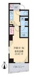 フェール東新宿 202 間取り図