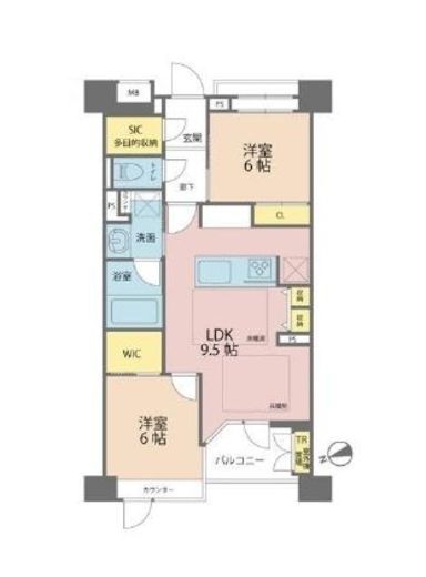 アクシルコート銀座イースト 9階 間取り図