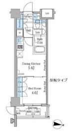 パークスフィア中野富士見町 708 間取り図
