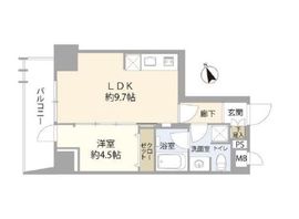 シティインデックス池袋 3階 間取り図
