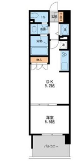 レジディア南千住 1003 間取り図