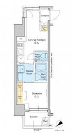 プラウドフラット西日暮里 203 間取り図