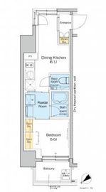 プラウドフラット西日暮里 503 間取り図