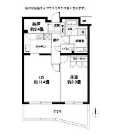 カスタリア参宮橋 105 間取り図