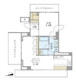 アパートメンツ南麻布2 1201 間取り図