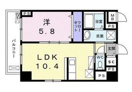 B.R.大森山王 401 間取り図