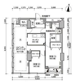 東雲キャナルコートCODAN 11-902 間取り図