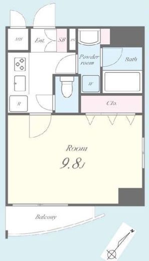 カノンパレス 203 間取り図