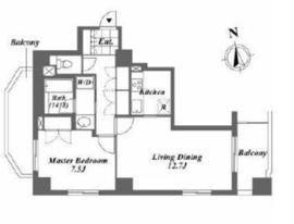 西麻布フォレストプラザ 9F2 間取り図