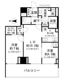 ザ・パークハウス恵比寿 4階 間取り図