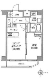 ティモーネ深川リーヴァ 6階 間取り図