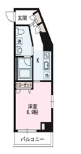 パストラルミラシュン 801 間取り図