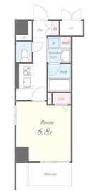 リーフガーデン東日暮里 306 間取り図