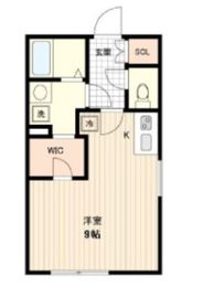 FUSION SHINJUKU NISHIOCHIAI 202 間取り図