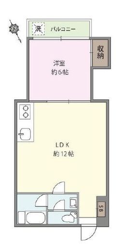 麻布十番ハイツ 702 間取り図