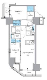 プライムアーバン浅草テラス 302 間取り図