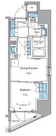 プライムアーバン浅草テラス 305 間取り図