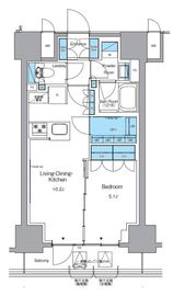 プライムアーバン浅草テラス 303 間取り図