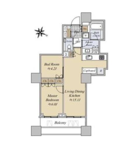 パークコート千代田四番町 2階 間取り図