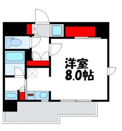 ジェノヴィア水天宮前スカイガーデン 4階 間取り図
