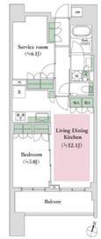 プレシス駒沢 5階 間取り図
