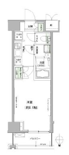 ハーモニーレジデンス東京イースト 5階 間取り図