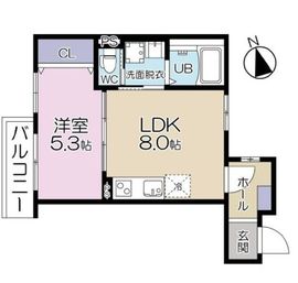 ミュゲ浅草 402 間取り図