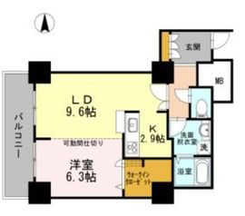 品川シーサイドビュータワー1 1914 間取り図