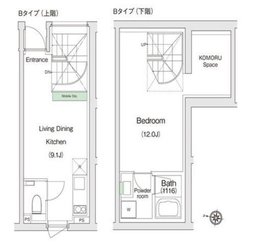 スタイリオX白金 103 間取り図