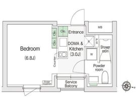 スタイリオX白金 302 間取り図