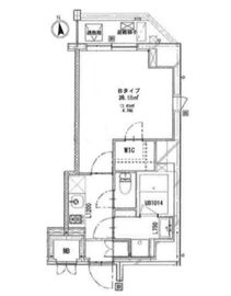 クリアルプレミア浅草橋 401 間取り図