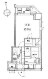クリアルプレミア浅草橋 501 間取り図