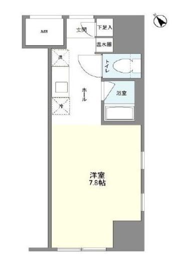 ローズウッド・ハイツ門前仲町 1212 間取り図