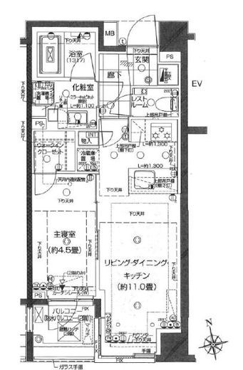 ピアース下北沢 2階 間取り図