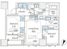 パークコート千代田四番町 11階 間取り図