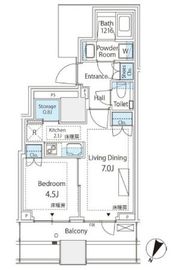 パークコート千代田四番町 13階 間取り図