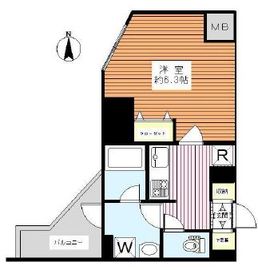 グラーサ西麻布 6階 間取り図