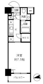 パークリュクス白金mono グレージュ 4階 間取り図