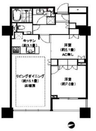 ザ・湾岸タワーレックスガーデン 23階 間取り図